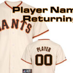 Giants to put player names on home jerseys for 2021