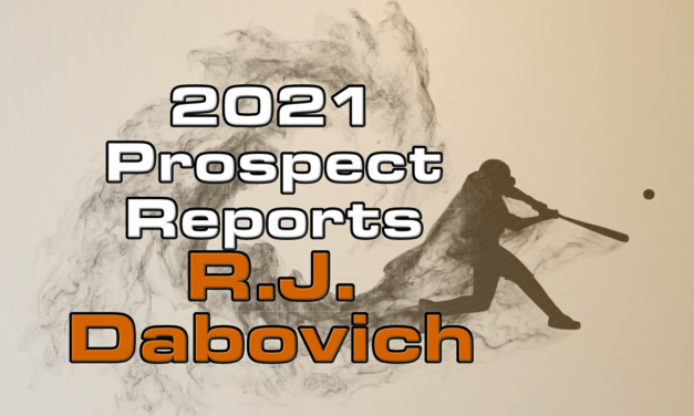 R.J. Dabovich Prospect Report – 2021 Offseason