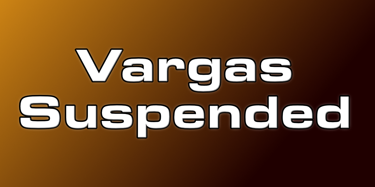 Sonny Vargas gets PED Suspension